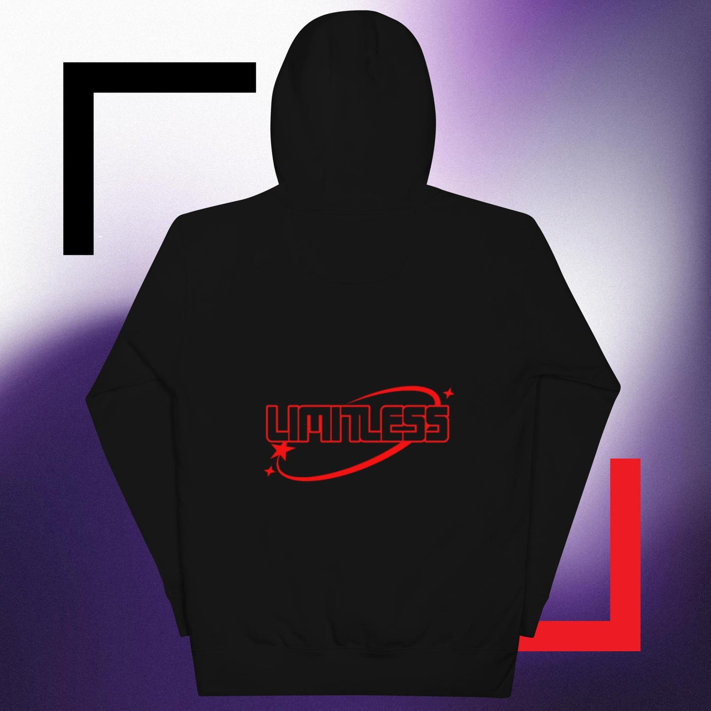 back and front no limit/limitless logo hoodie