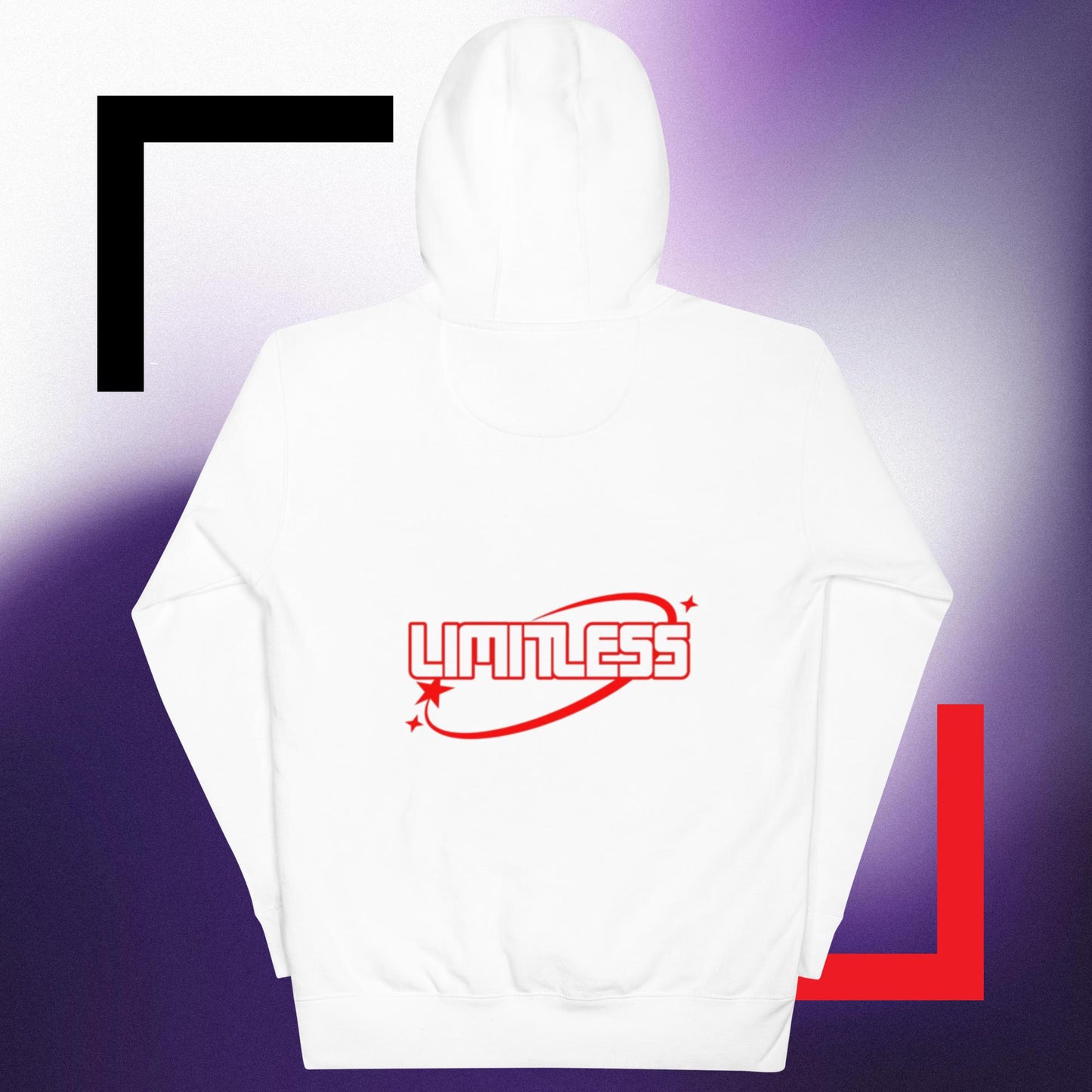 back and front no limit/limitless logo hoodie