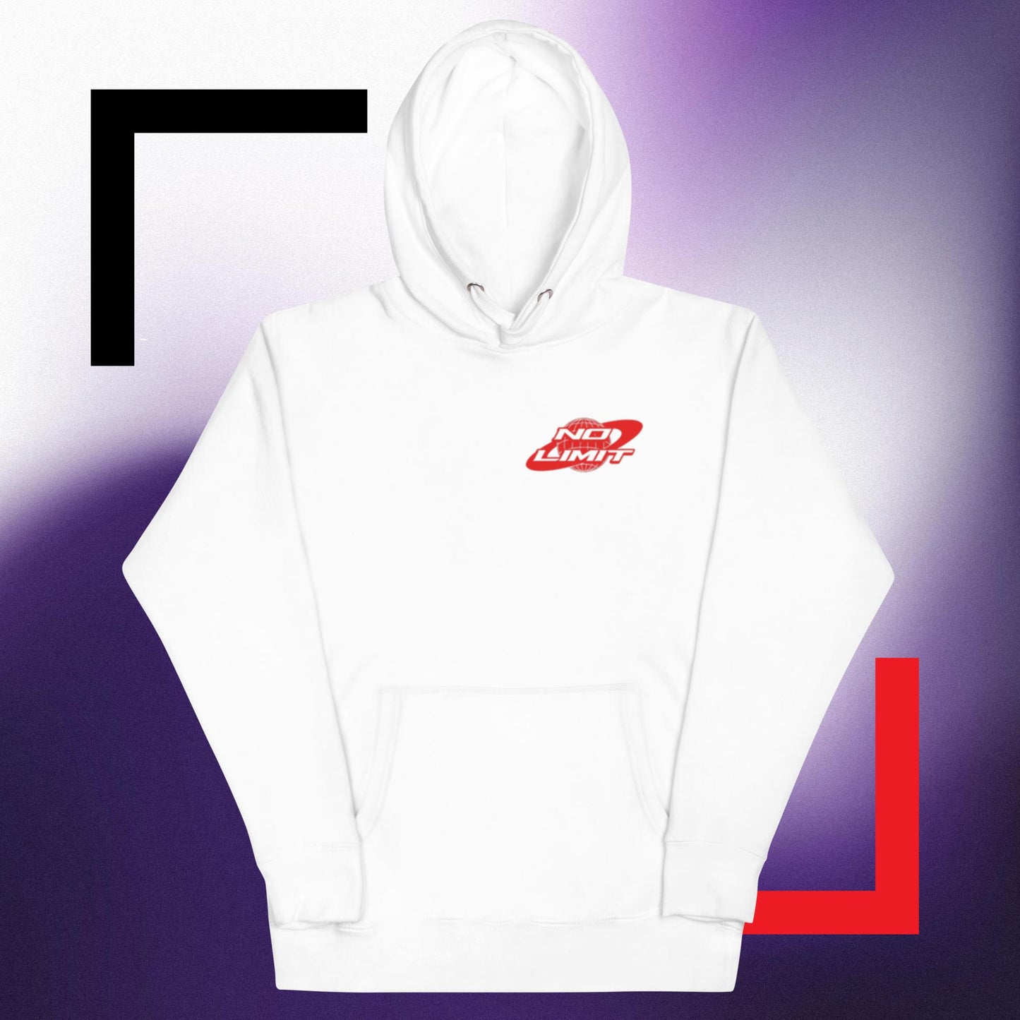 back and front no limit/limitless logo hoodie